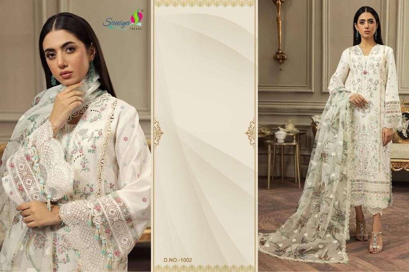 Saniya Trendz Anaya Vol 1 Cambric Cotton With Embroidery Suit Collection