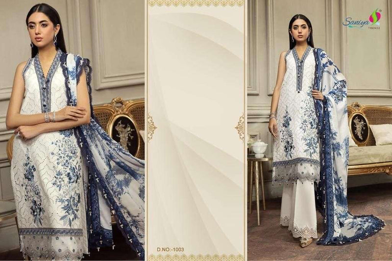 Saniya Trendz Anaya Vol 1 Cambric Cotton With Embroidery Suit Collection