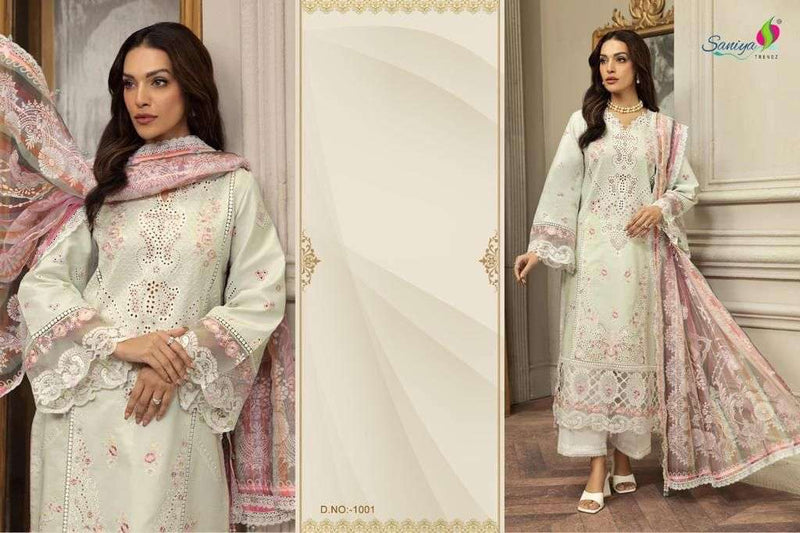 Saniya Trendz Anaya Vol 1 Cambric Cotton With Embroidery Suit Collection