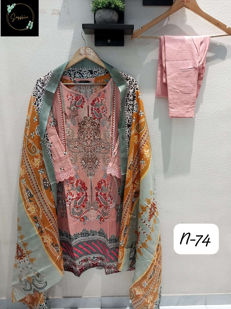 Sapphire Agha Noorain N 74 Lawn Cotton Pret Kurti