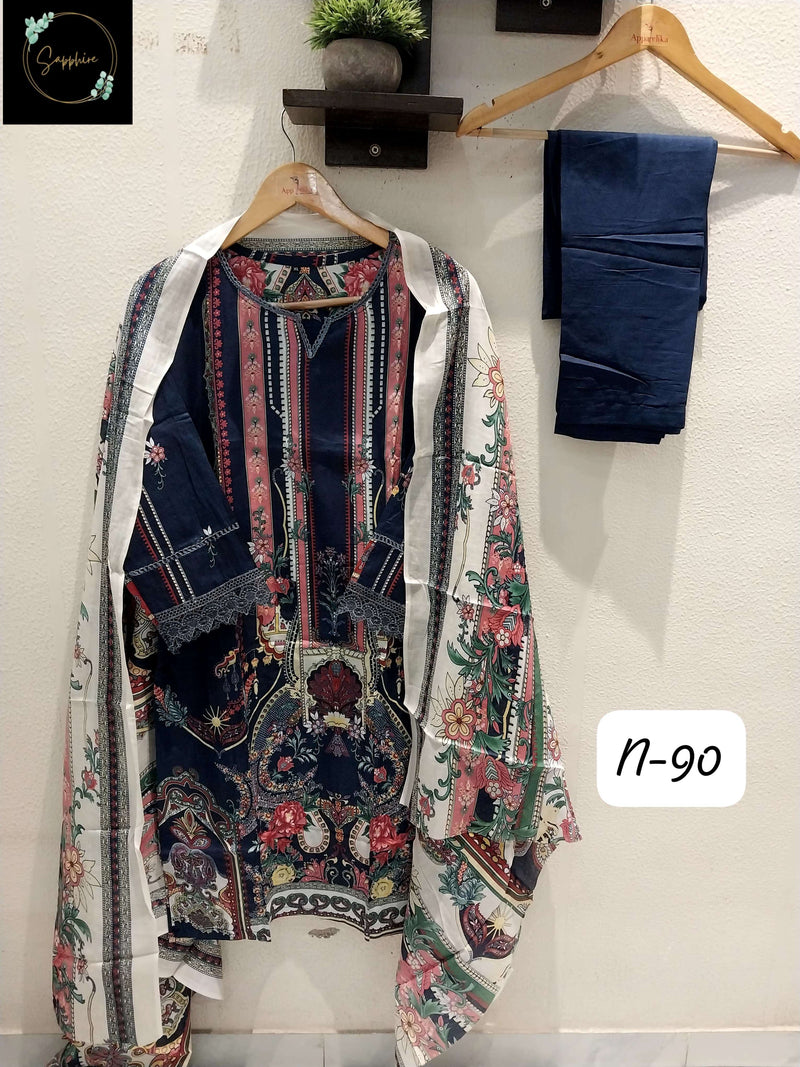 Sapphire Agha Noorain N 90 Lawn Cotton Pret Kurti Set