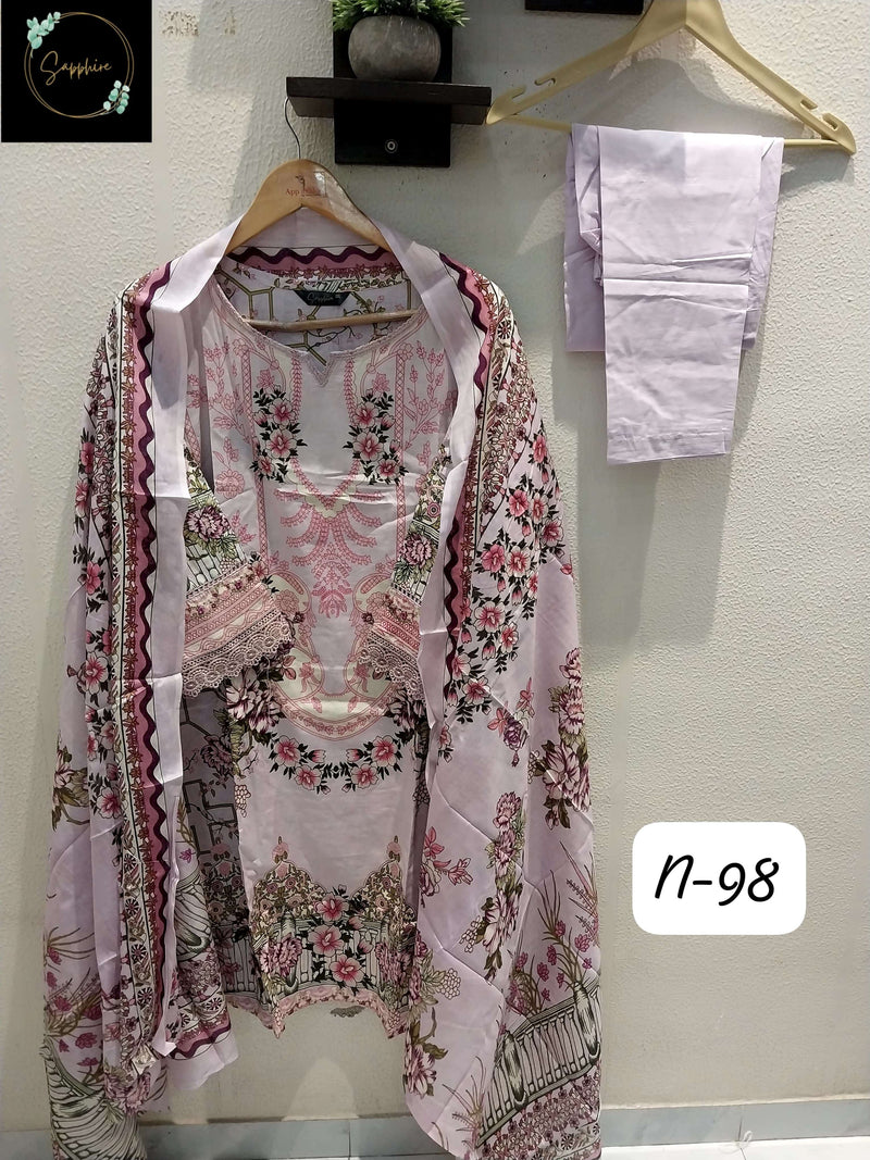 Sapphire Agha Noorain N 98 Lawn Cotton Pret Kurti Collection