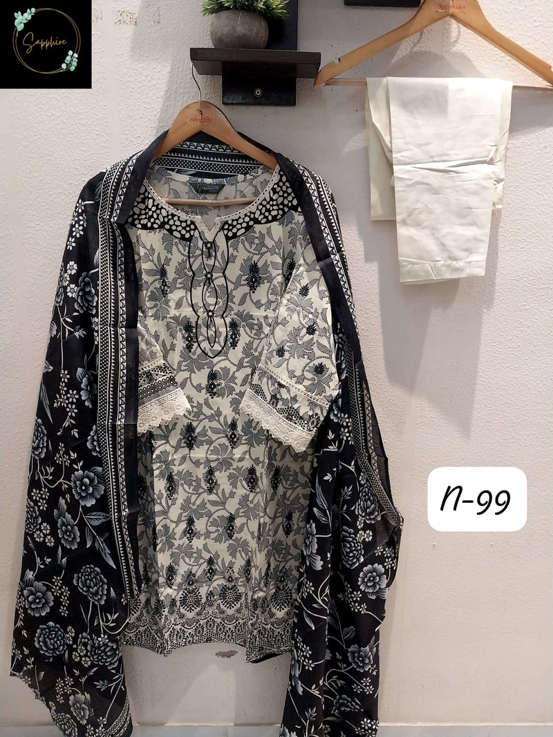 Sapphire Agha Noorain N 99 Lawn Cotton Pret Kurti Collection