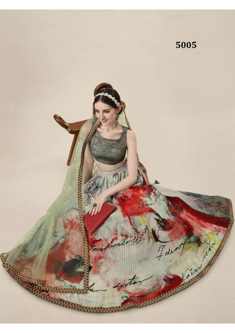 Saptrangi 5001-5009 Iconic Amazing Semistitch Lehenga Choli Collection
