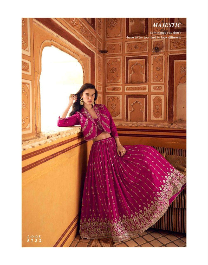 Sayuri Designer Indira Premium Chinon Silk Embroidered Kurti