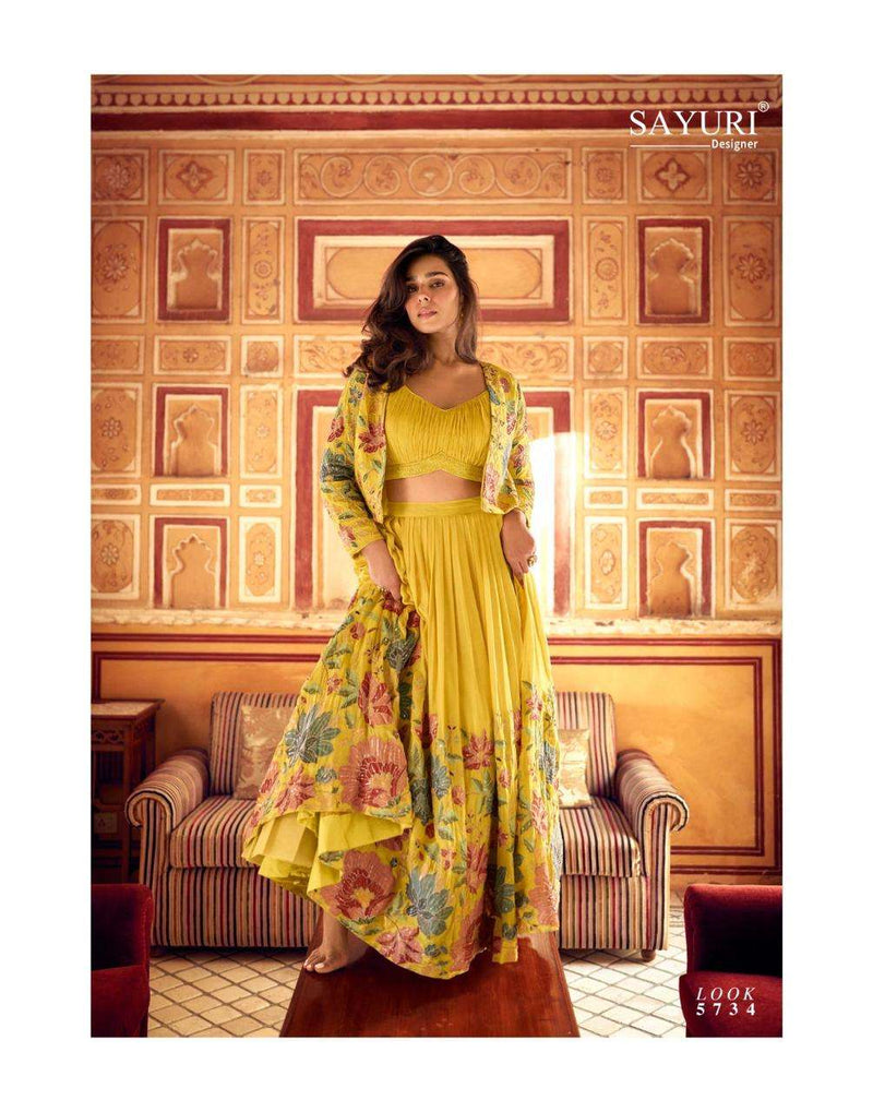 Sayuri Designer Indira Premium Chinon Silk Embroidered Kurti