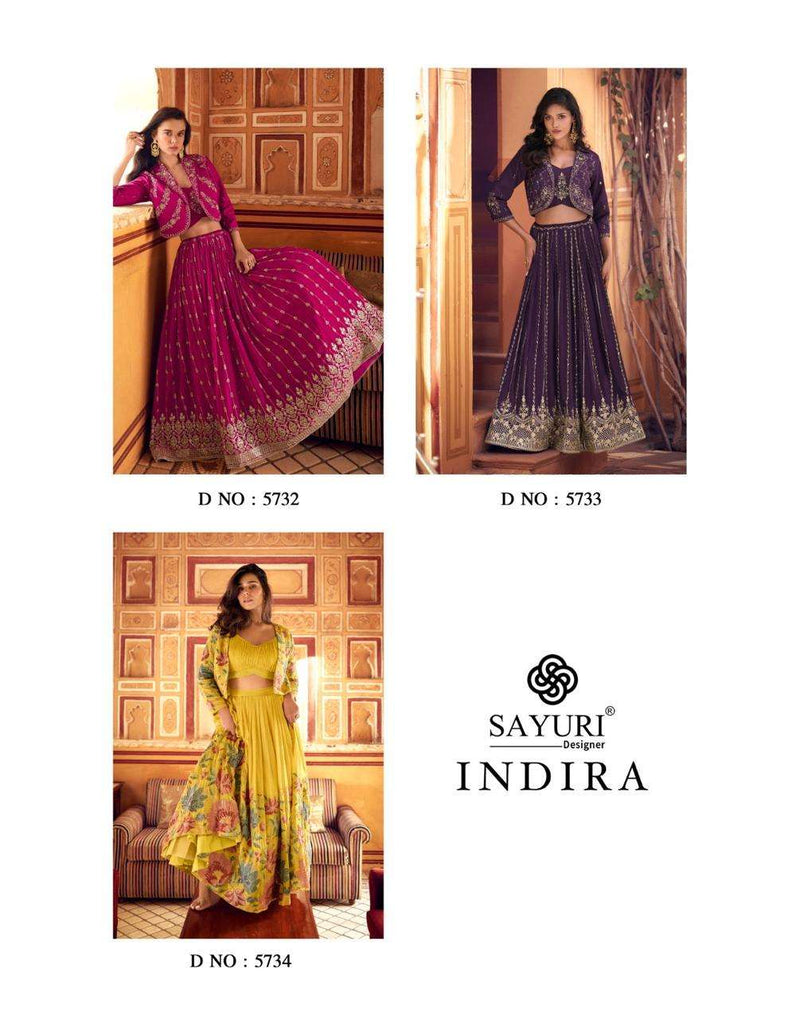 Sayuri Designer Indira Premium Chinon Silk Embroidered Kurti