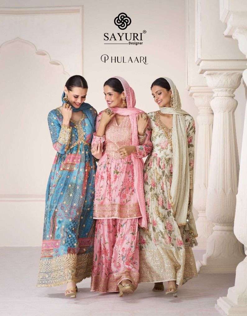 Sayuri Designer Present Phulaari Designer Fabulous Print With Work Readymade Salwar Kameez