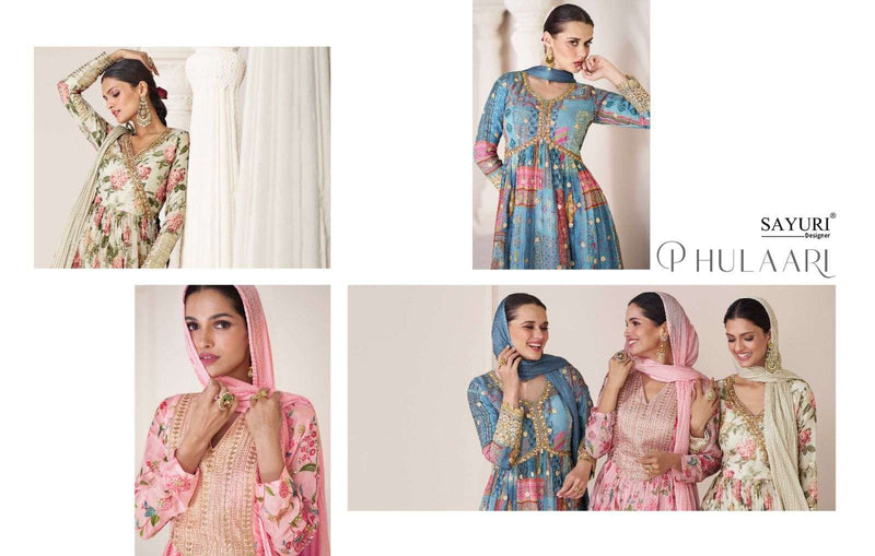 Sayuri Designer Present Phulaari Designer Fabulous Print With Work Readymade Salwar Kameez