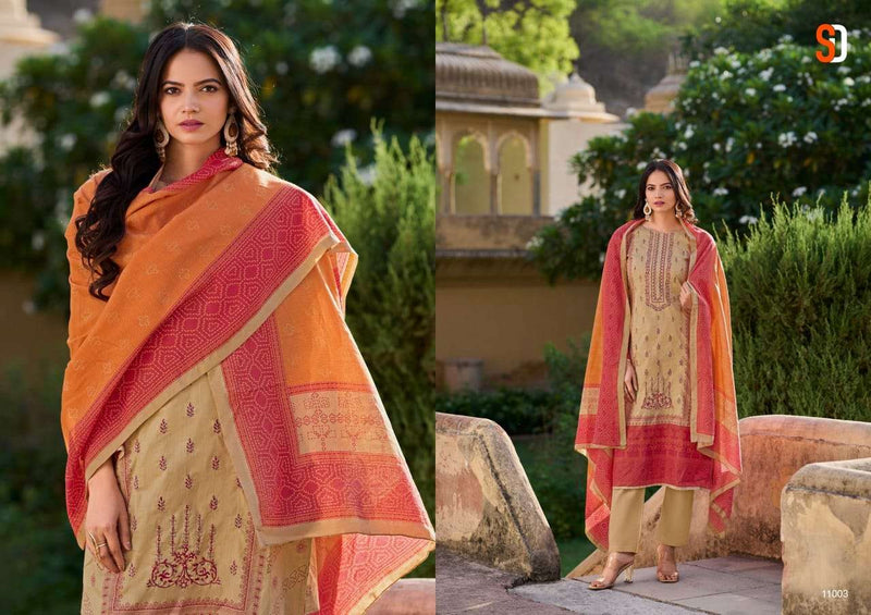 Shraddha Designer Bin Saeed Lawn Collection Vol 11 Cotton Self Embroidery Casual Wear Suit