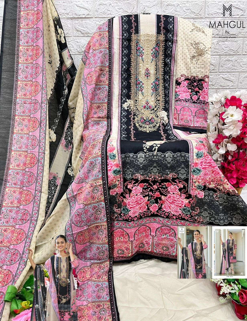 Mahgul Sitara Vol 1 Lawn Cotton Printed Embroidery Work Salwar Suit