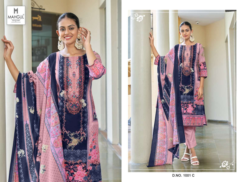 Mahgul Sitara Vol 1 Lawn Cotton Printed Embroidery Work Salwar Suit