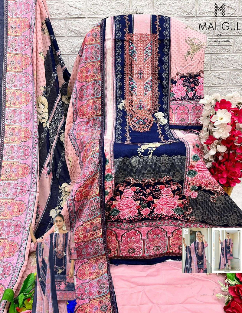 Mahgul Sitara Vol 1 Lawn Cotton Printed Embroidery Work Salwar Suit