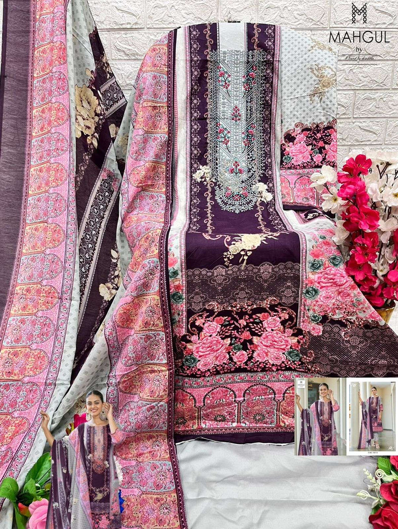 Mahgul Sitara Vol 1 Lawn Cotton Printed Embroidery Work Salwar Suit