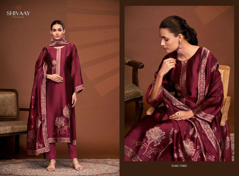 Shivaay Alfaaz Silk Jacquard Handwork Heavy Designer Salwar Suit