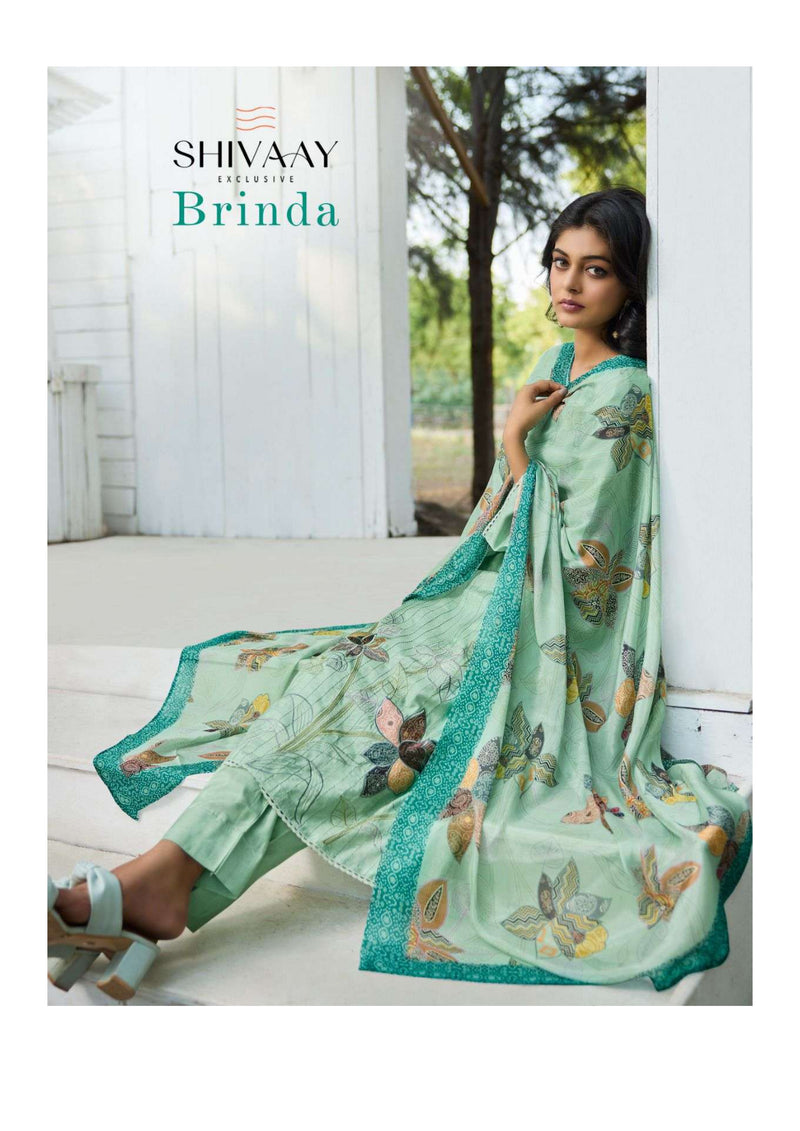 Shivaay Brinda Viscose Musline Digital Print Embroidery Work Salwar Suit