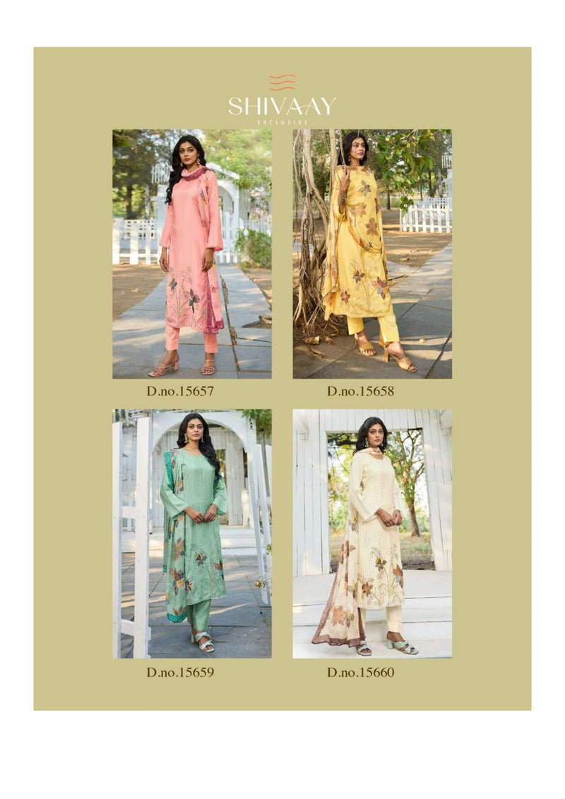 Shivaay Brinda Viscose Musline Digital Print Embroidery Work Salwar Suit