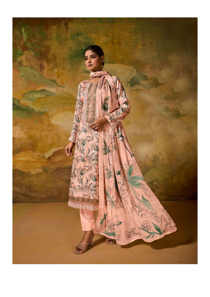 Shivaay Memories Viscose Musline Digital Print Embroidery Work Salwar Suit