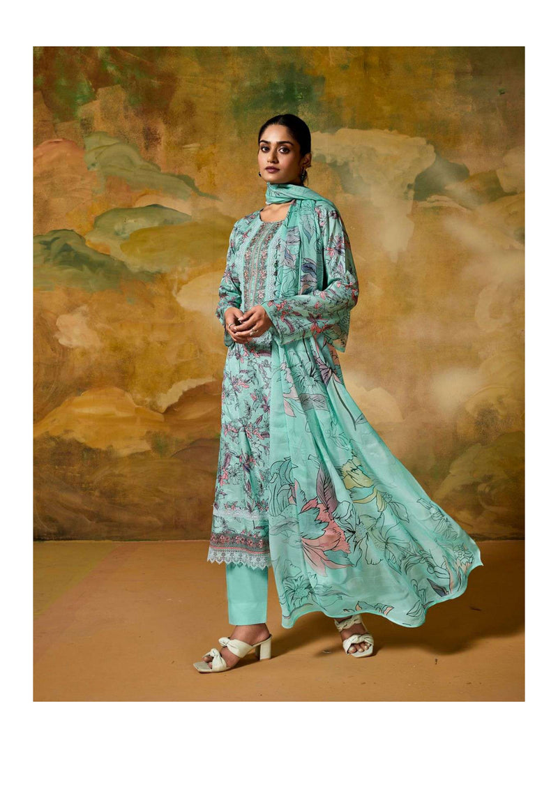 Shivaay Memories Viscose Musline Digital Print Embroidery Work Salwar Suit