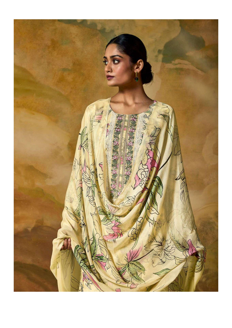 Shivaay Memories Viscose Musline Digital Print Embroidery Work Salwar Suit