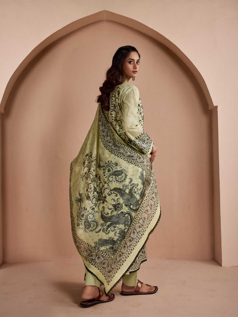 Shivay Shejlin Lawn Cotton Digital Print Handwork Salwar Suit For Festival Wear