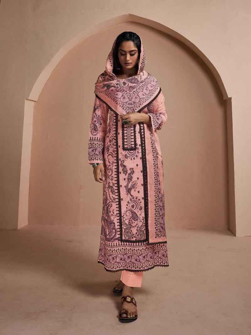 Shivay Shejlin Lawn Cotton Digital Print Handwork Salwar Suit For Festival Wear