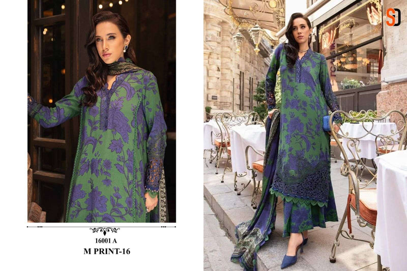 Shraddha Designer Hit Design M Print 16001 Ab Cotton Heavy Embroidery Salwar Suit