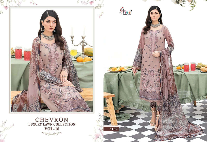 Shree Fabs Chevron Luxury Lawn Collection Vol 16 Designer Work Pakistani Salwar Suit