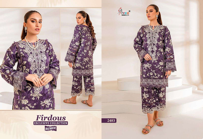Shree Fabs Firdous Exclusive Collection Remix Pure Cotton Salwar Kameez