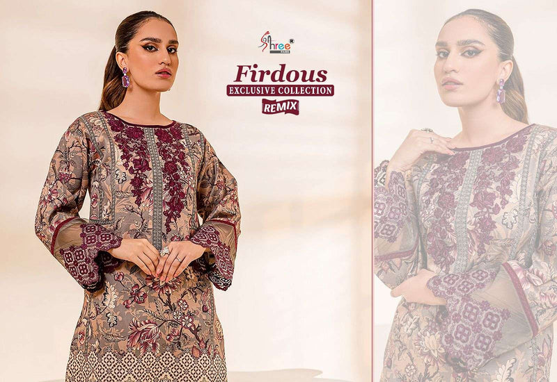 Shree Fabs Firdous Exclusive Collection Remix Pure Cotton Salwar Kameez