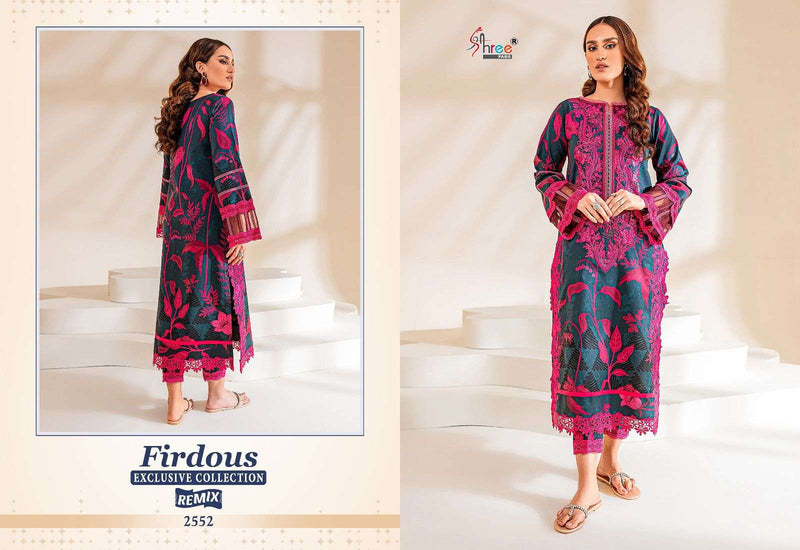 Shree Fabs Firdous Exclusive Collection Remix Pure Cotton Salwar Kameez