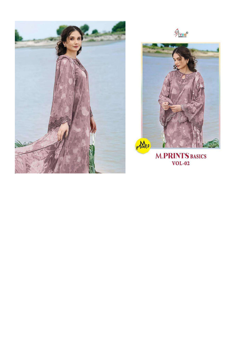 Shree Fabs M Prints Basics Vol 2 Cotton Print Embroidery Fancy Salwar Suit