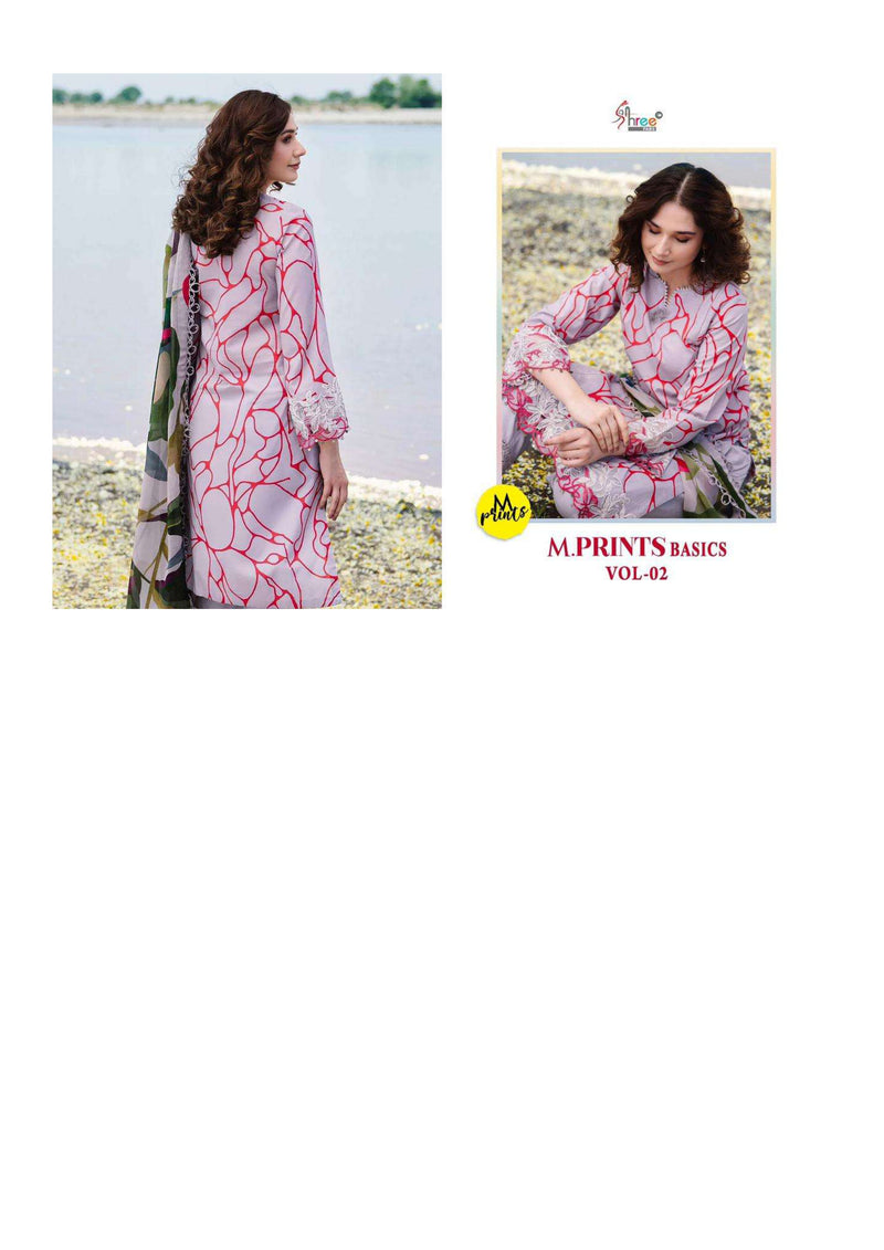 Shree Fabs M Prints Basics Vol 2 Cotton Print Embroidery Fancy Salwar Suit