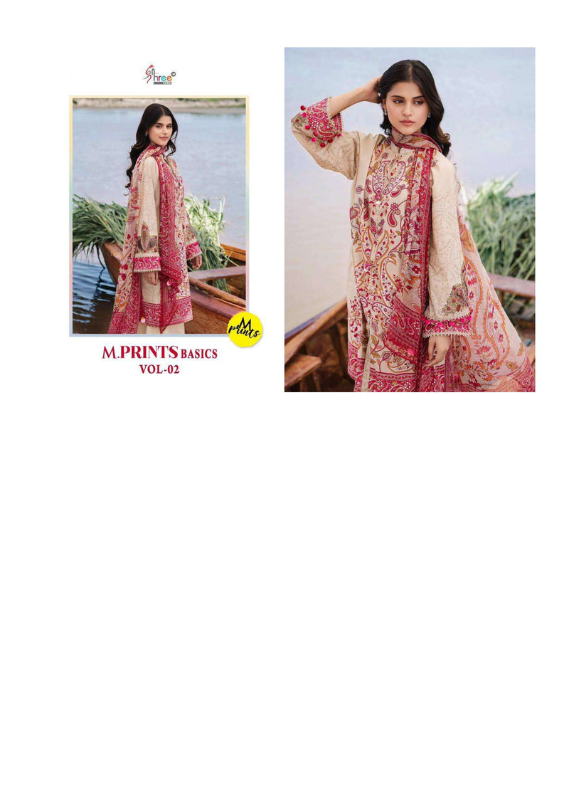 Shree Fabs M Prints Basics Vol 2 Cotton Print Embroidery Fancy Salwar Suit