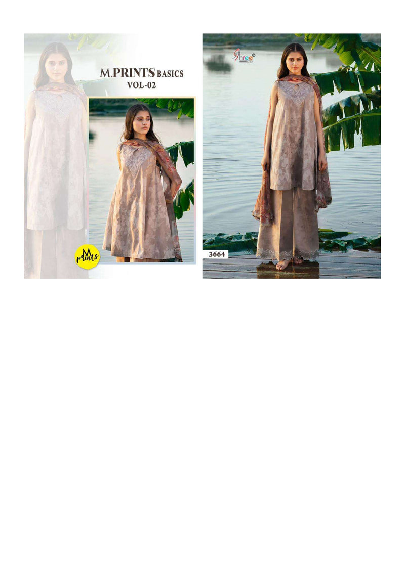 Shree Fabs M Prints Basics Vol 2 Cotton Print Embroidery Fancy Salwar Suit