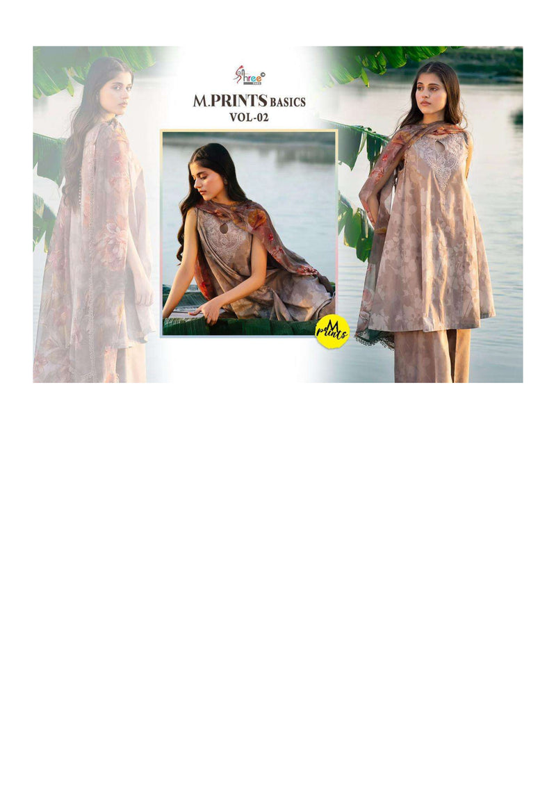 Shree Fabs M Prints Basics Vol 2 Cotton Print Embroidery Fancy Salwar Suit