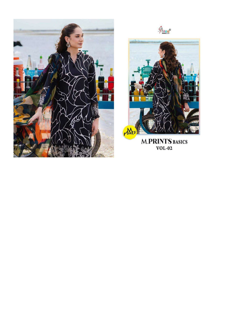 Shree Fabs M Prints Basics Vol 2 Cotton Print Embroidery Fancy Salwar Suit