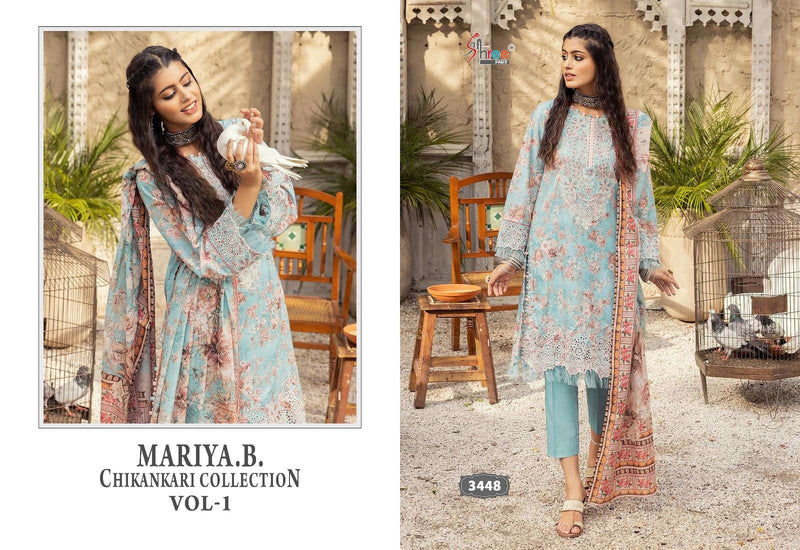 Shree Fabs Mariya B Chikankari Collection Vol 1 Cotton Embrodery Fancy Suit
