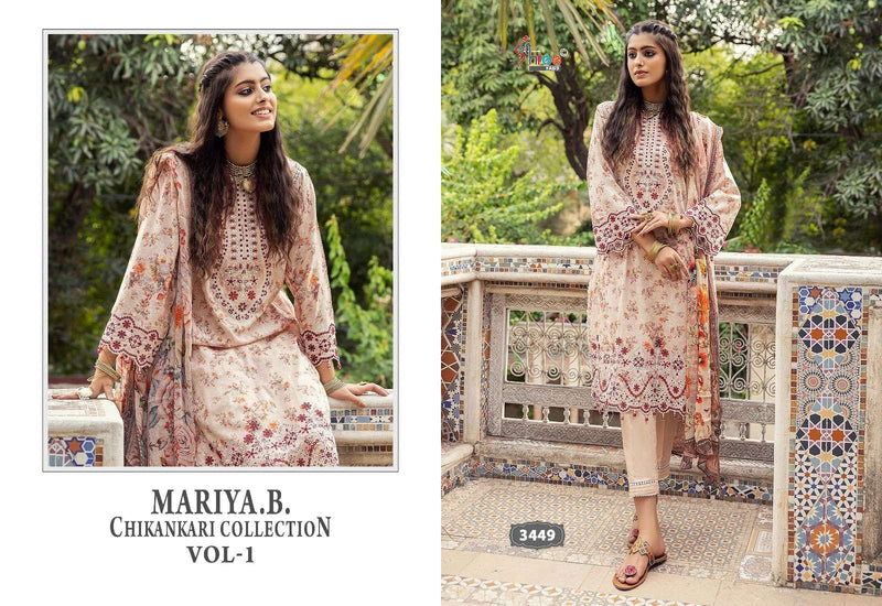 Shree Fabs Mariya B Chikankari Collection Vol 1 Cotton Embrodery Fancy Suit