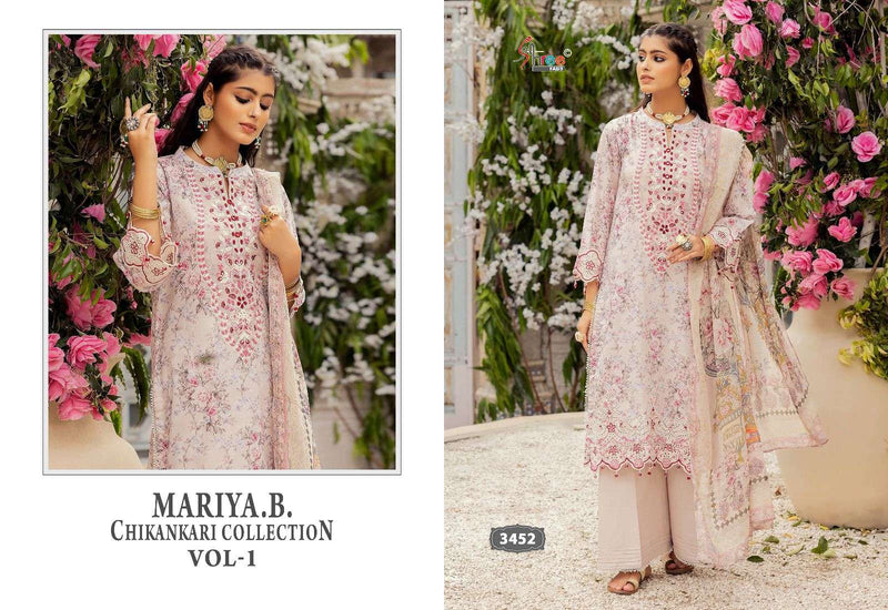 Shree Fabs Mariya B Chikankari Collection Vol 1 Cotton Embrodery Fancy Suit
