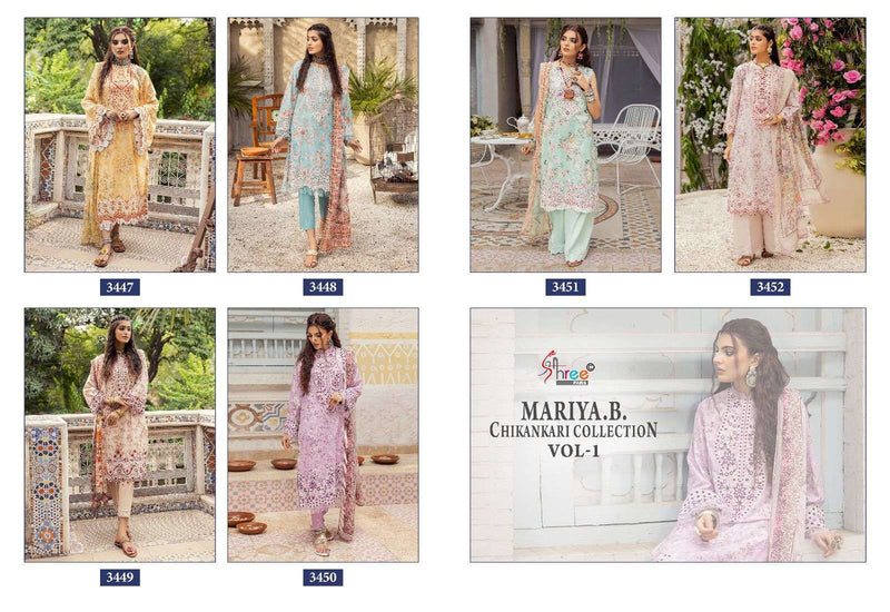 Shree Fabs Mariya B Chikankari Collection Vol 1 Cotton Embrodery Fancy Suit