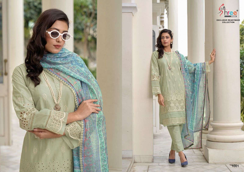 Shree Fab Mariya B Exclusive Readymade Collection Lawn Cotton Designer Kurti Combo Set