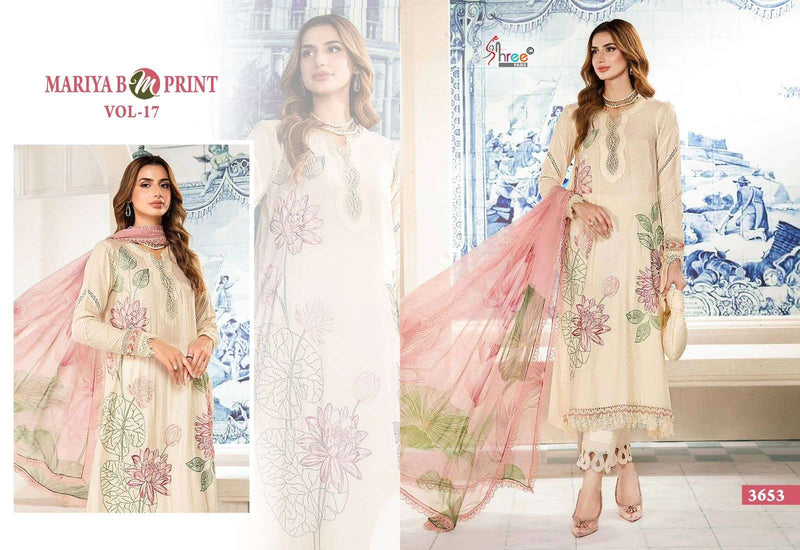 Shree Fab Mariya B M Print Vol 17 Cotton Print Embroidery Work Designer Salwar Suit