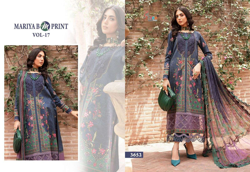 Shree Fab Mariya B M Print Vol 17 Cotton Print Embroidery Work Designer Salwar Suit