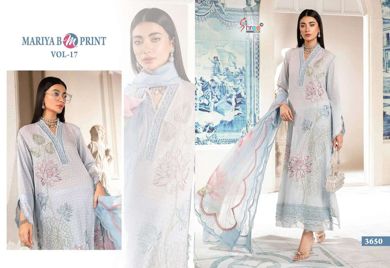 Shree Fab Mariya B M Print Vol 17 Cotton Print Embroidery Work Designer Salwar Suit