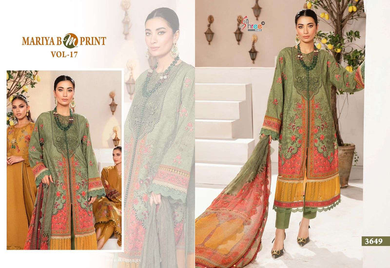 Shree Fab Mariya B M Print Vol 17 Cotton Print Embroidery Work Designer Salwar Suit