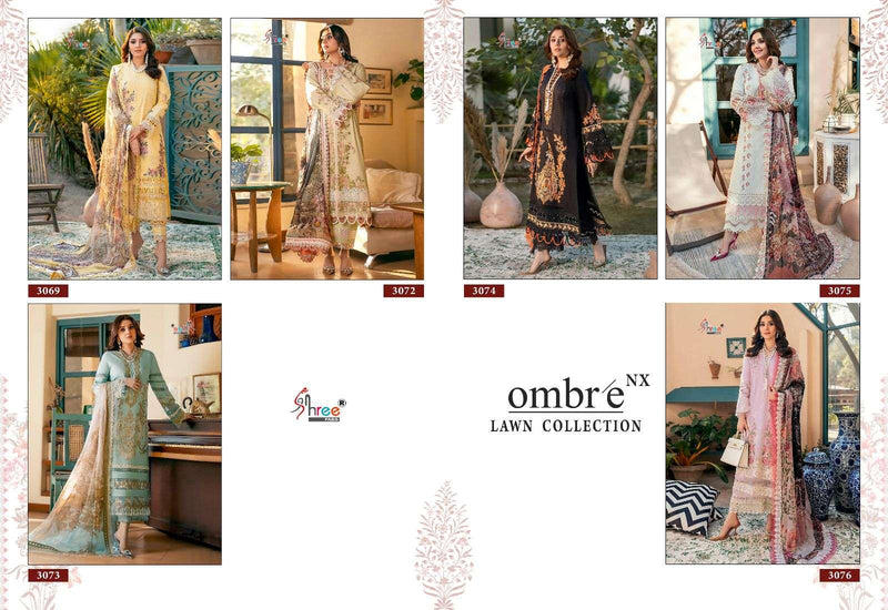 Shree Fabs Ombre Lawn Collection Nx Amazing Pakistani Salwar Kameez