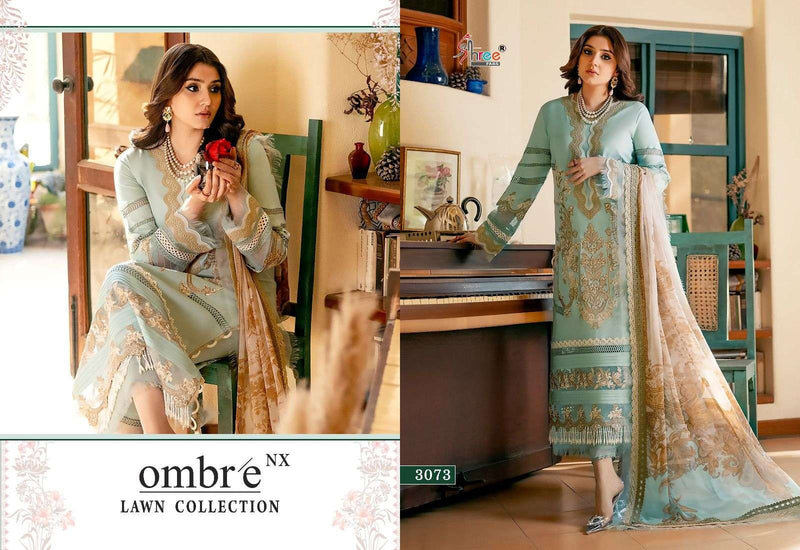 Shree Fabs Ombre Lawn Collection Nx Amazing Pakistani Salwar Kameez