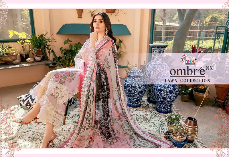 Shree Fabs Ombre Lawn Collection Nx Amazing Pakistani Salwar Kameez