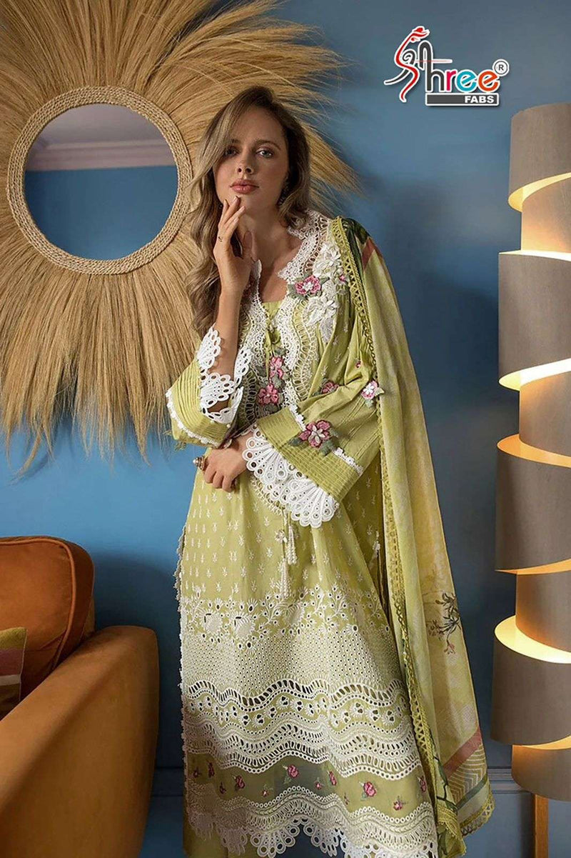 Shree Fab R 1405 Cambric Cotton Kashmiri Work Designer Party Wear Suit